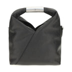 MM6 Black Calf Leather Bos Taurus Shoulder Bag