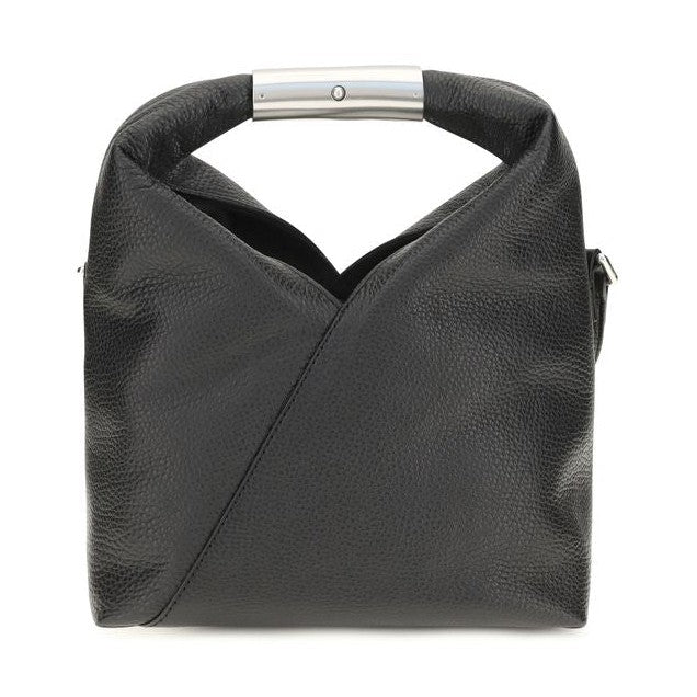 MM6 Black Calf Leather Bos Taurus Shoulder Bag