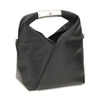 MM6 Black Calf Leather Bos Taurus Shoulder Bag