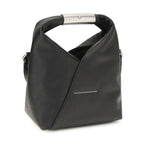 MM6 Black Calf Leather Bos Taurus Shoulder Bag