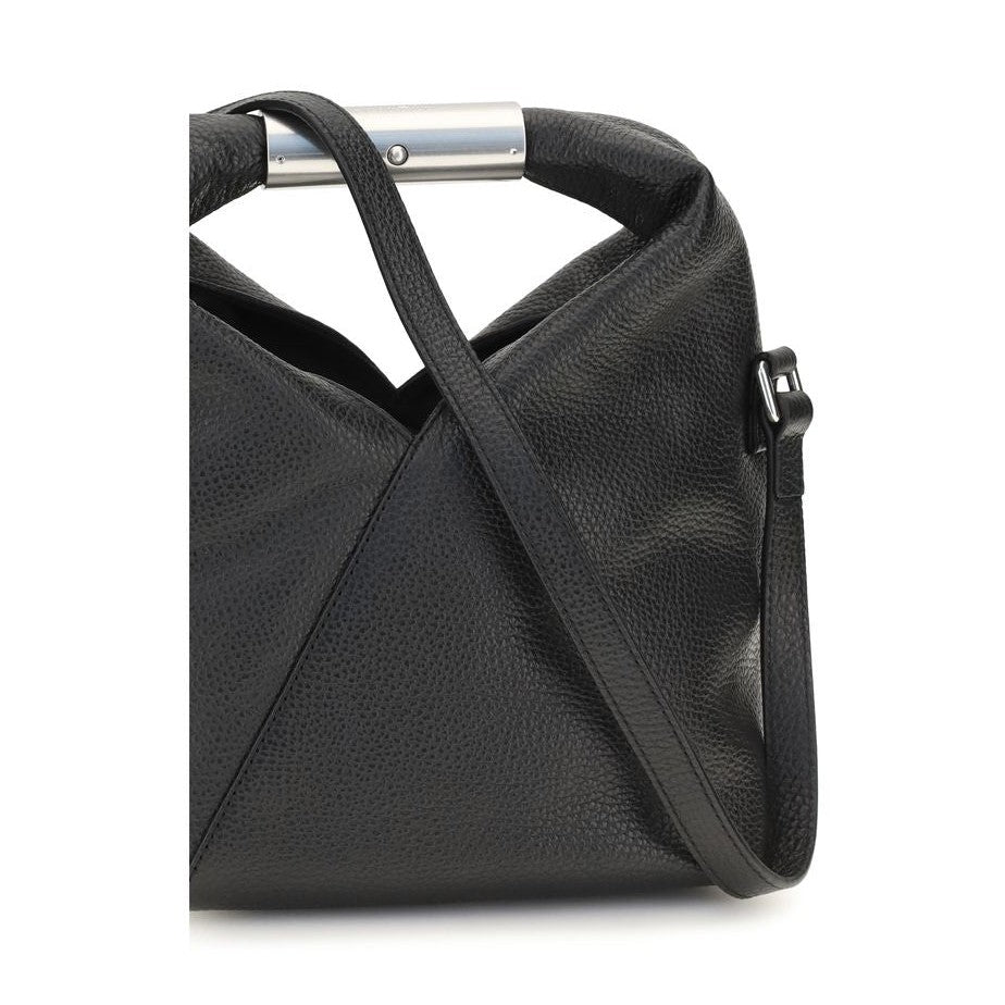 MM6 Black Calf Leather Bos Taurus Shoulder Bag