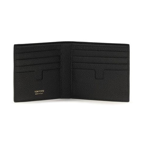 Tom Ford Black Calf Leather Bos Taurus Wallet