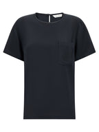 Max Mara Black Silk Blouse