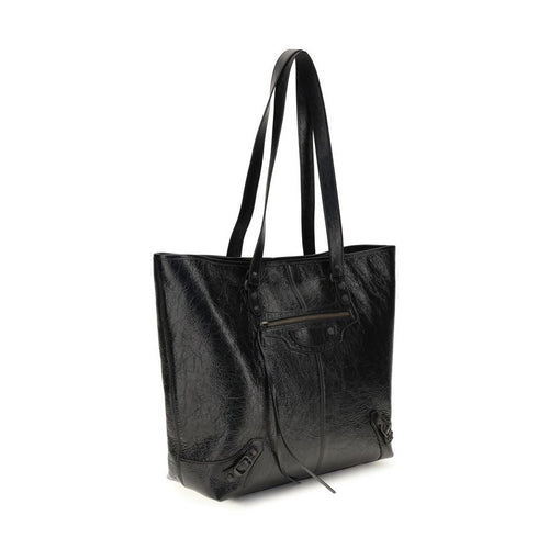 Balenciaga Black Lamb Ovis Aries Aries Shoulder Bag