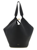 Khaite Black Calfskin Tote Bag