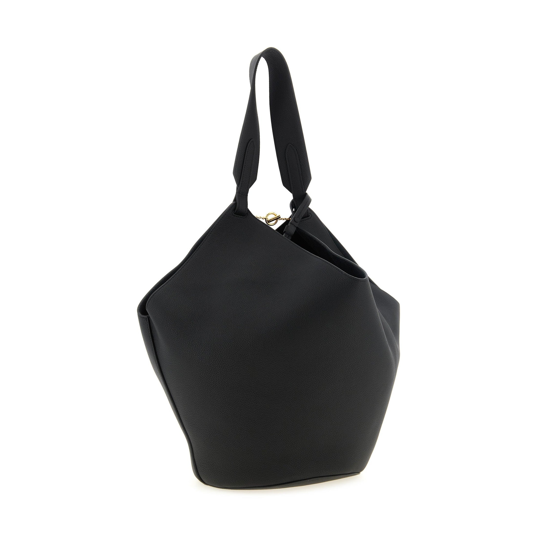 Black Calfskin Tote Bag
