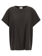 Khaite Gray Cotton T-Shirt