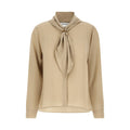 Beige Silk Blouse