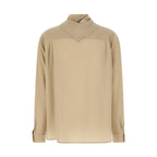 Beige Silk Blouse
