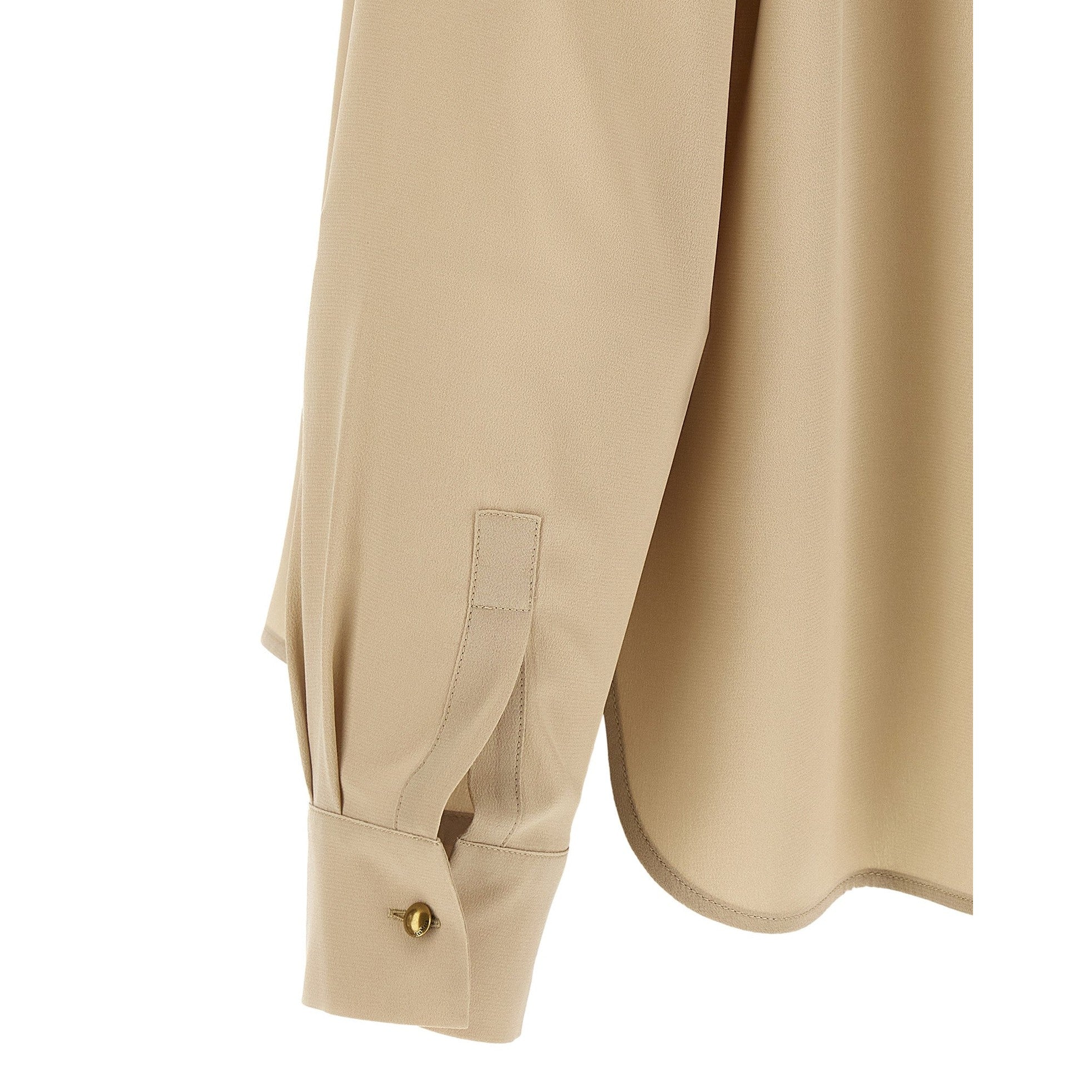 Beige Silk Blouse