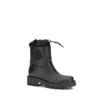 Moncler Black Pvc Rain Boots