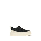 Moncler Black Polyamide Athletic Sneakers