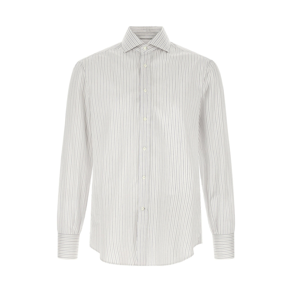 Brunello Cucinelli Blue Cotton Blouse