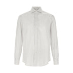 Brunello Cucinelli Blue Cotton Blouse