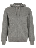 Brunello Cucinelli Gray Cashmere Sweatshirt
