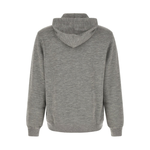 Brunello Cucinelli Gray Cashmere Sweatshirt