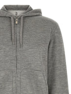 Brunello Cucinelli Gray Cashmere Sweatshirt