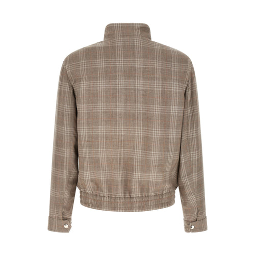 Brunello Cucinelli Brown Wool Full-Length Jacket