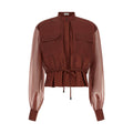 Brown Cotton Blouse