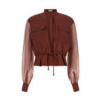 Brown Cotton Blouse