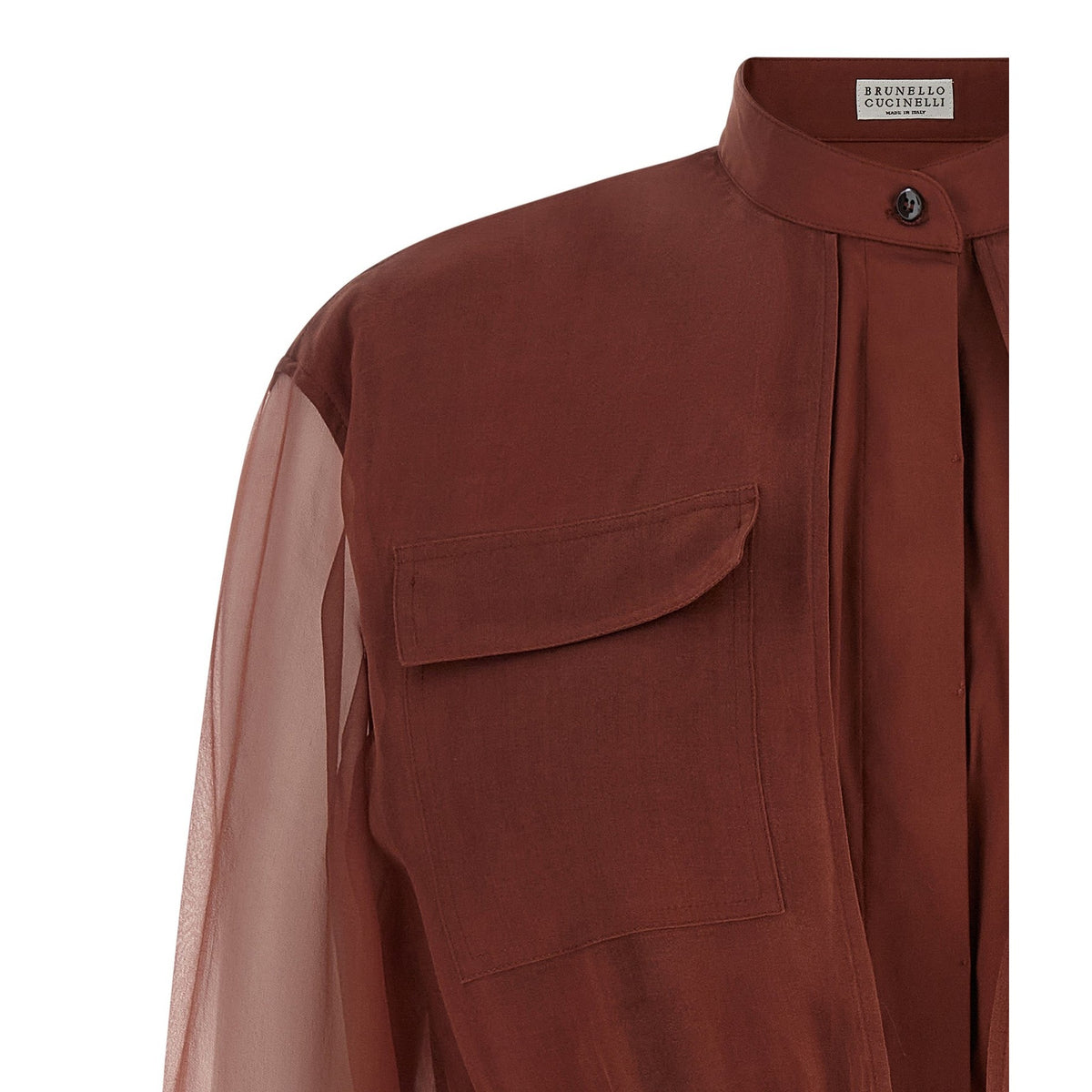 Brown Cotton Blouse