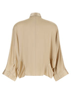 Brunello Cucinelli Beige Silk Blouse