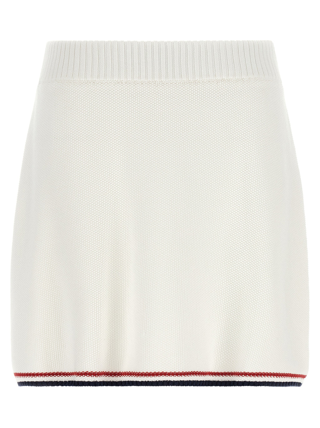White Cotton Long Skirt