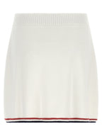 White Cotton Long Skirt