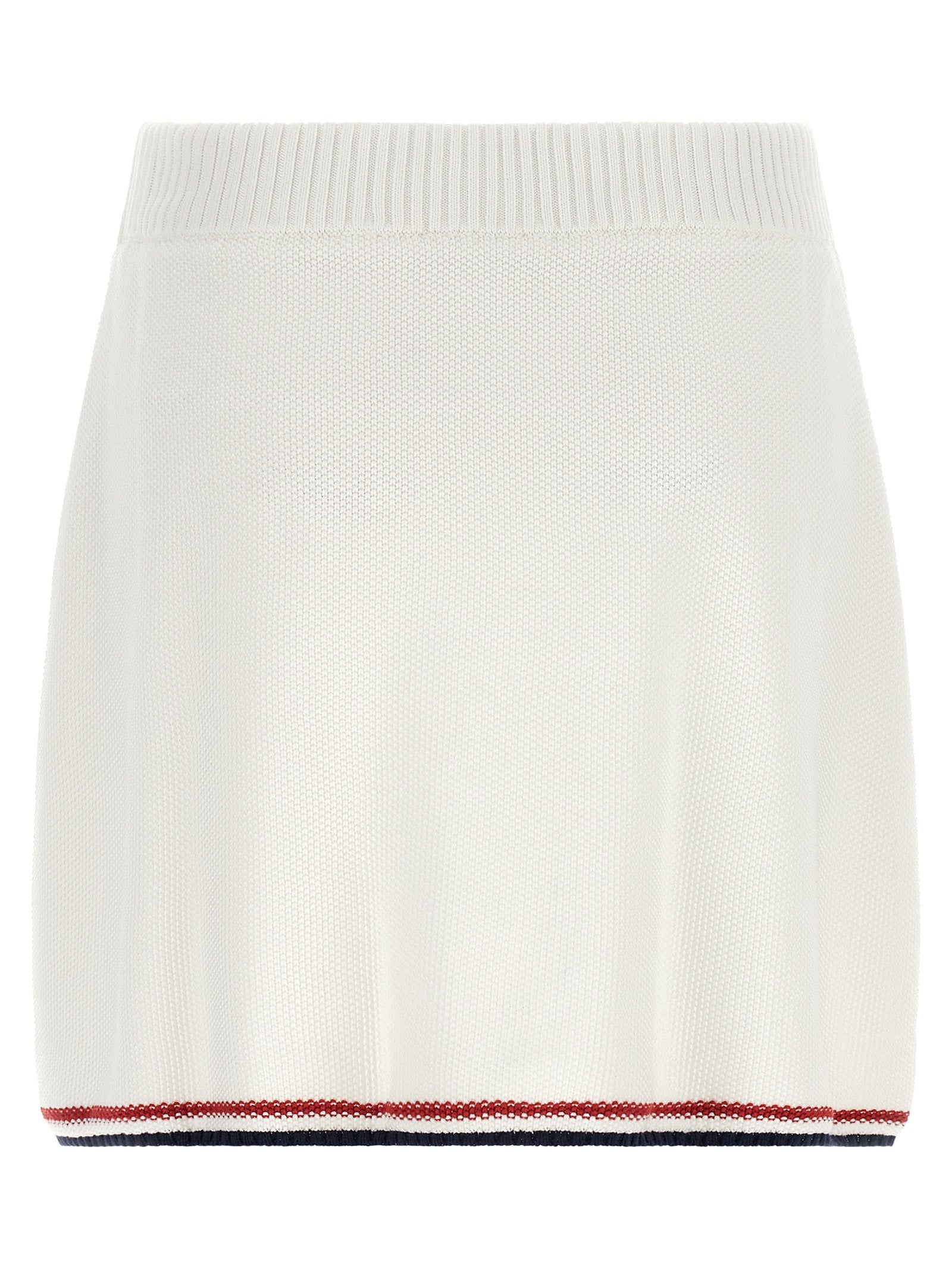 White Cotton Long Skirt