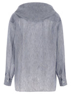 Brunello Cucinelli Blue Linen Blouse