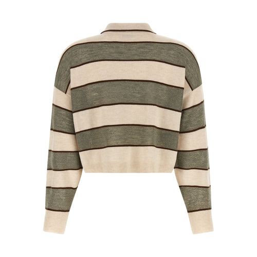 Brunello Cucinelli Multicolor Virgin Wool Polo Shirt