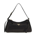 Prada Black Calf Leather Bos Taurus Shoulder Bag