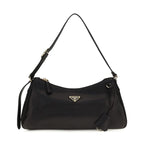Prada Black Calf Leather Bos Taurus Shoulder Bag
