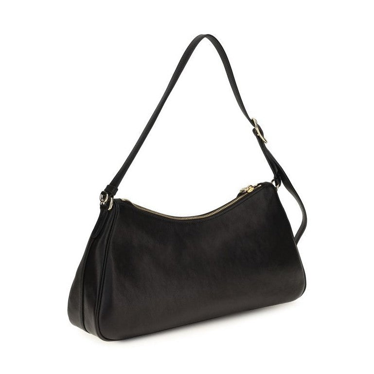 Prada Black Calf Leather Bos Taurus Shoulder Bag