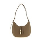 Beige Calfskin Shoulder Bag