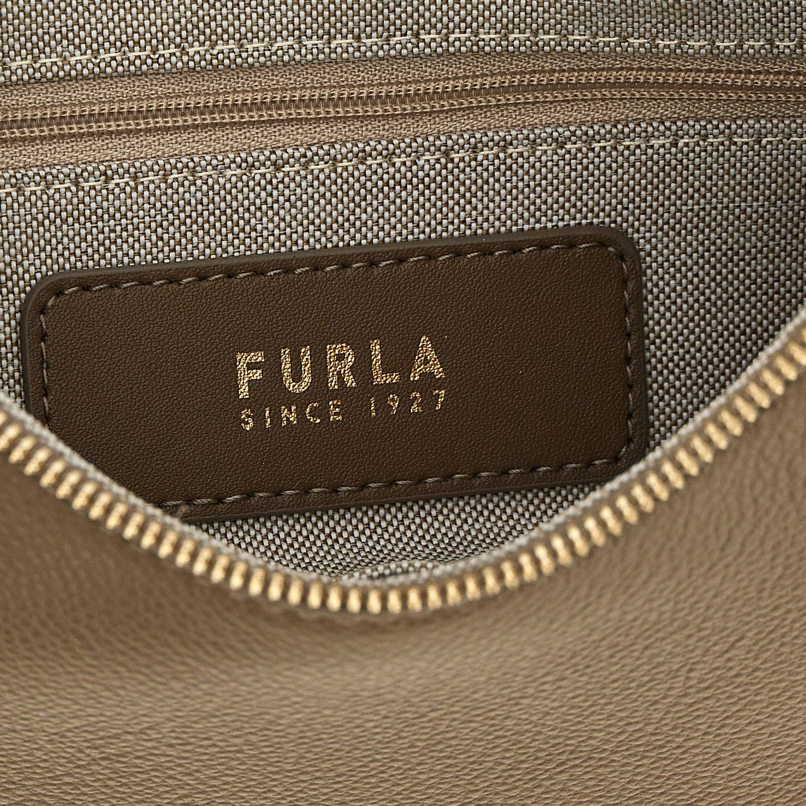 Beige Calfskin Shoulder Bag