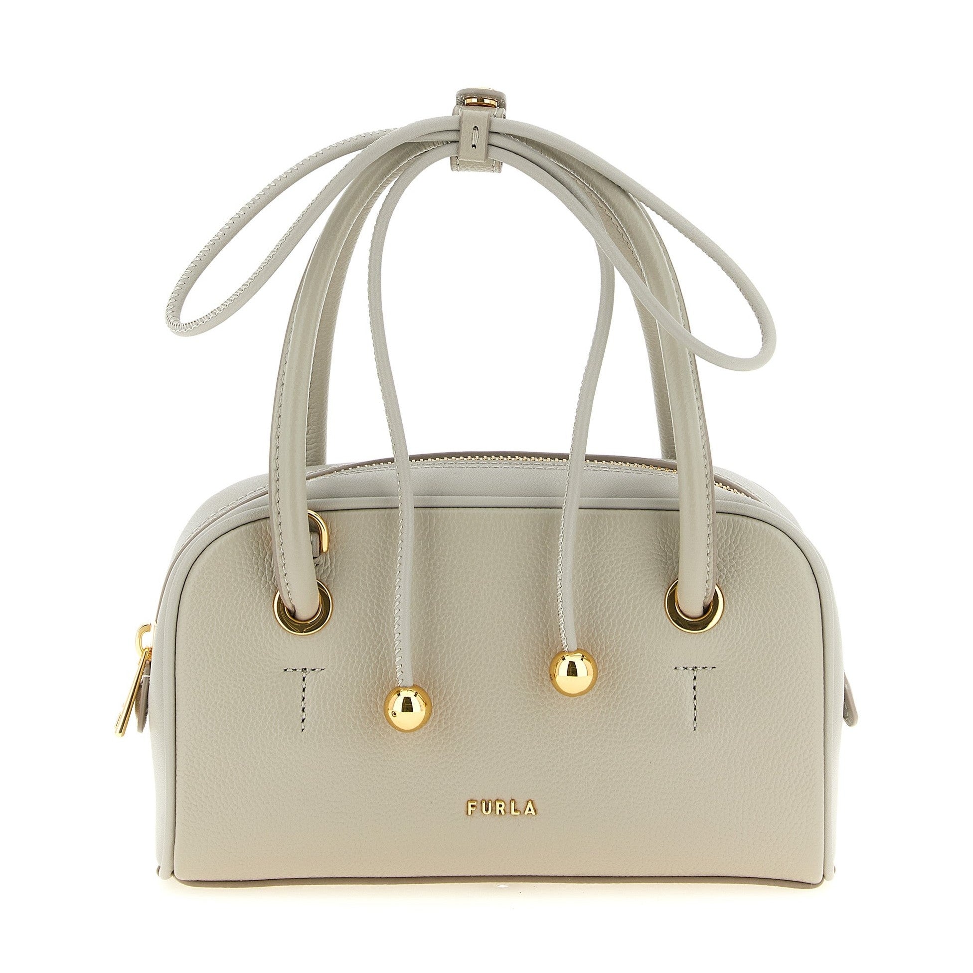 Gray Calfskin Handbag
