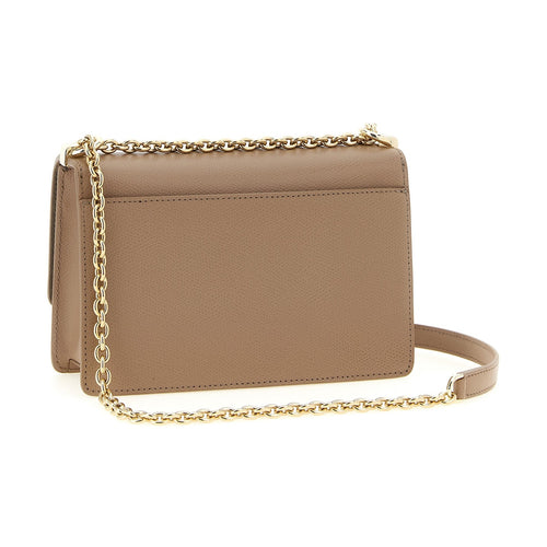 Beige Calfskin Crossbody Bag
