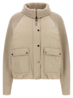 Brunello Cucinelli Beige Cotton Full-Length Jacket