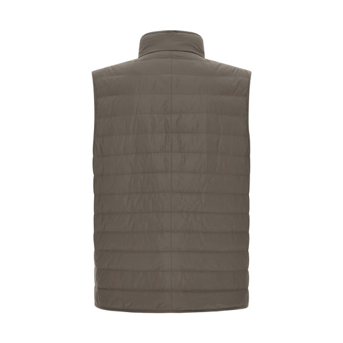 Brunello Cucinelli Bicolor Polyester Sleeveless Jacket