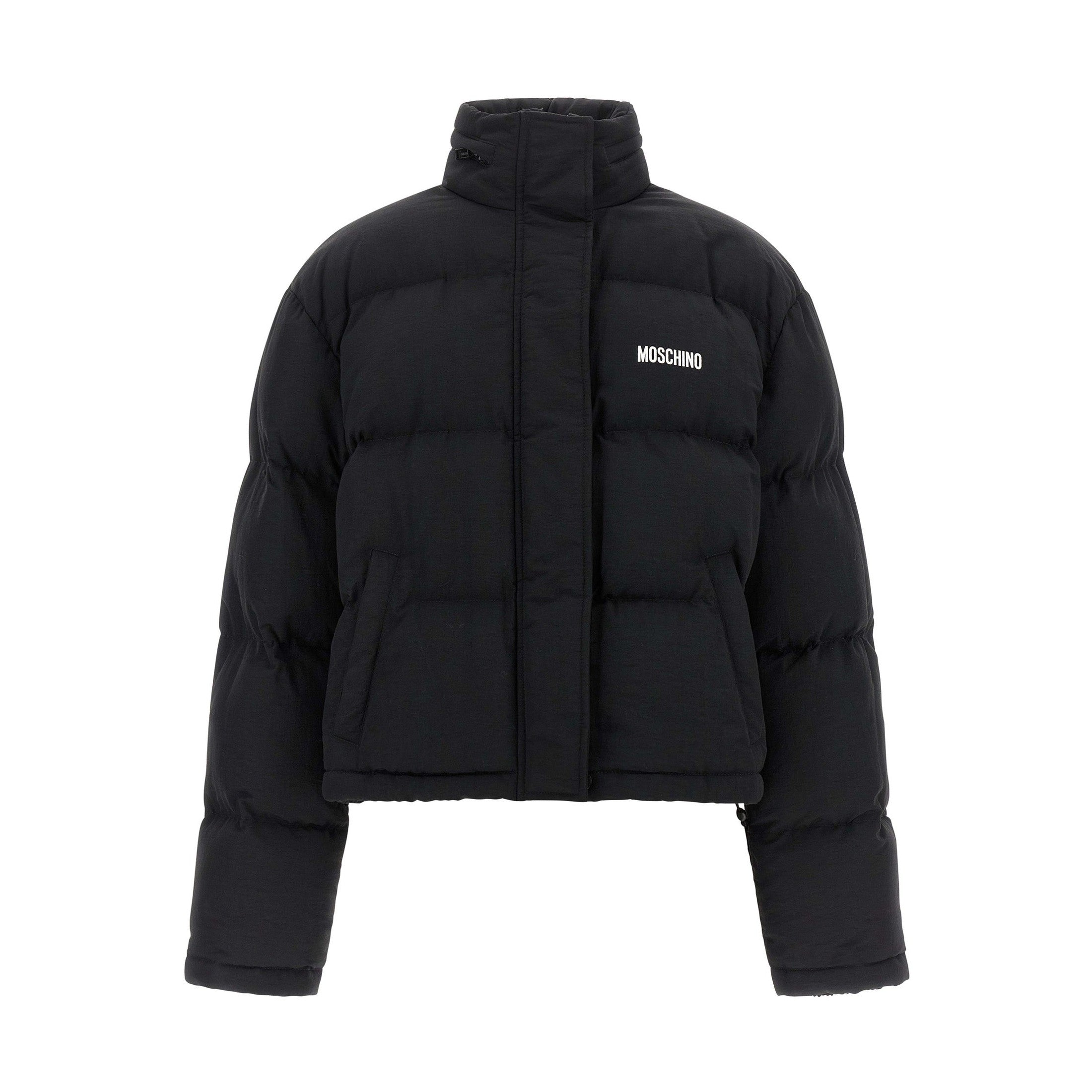 Moschino Black Polyamide Bomber