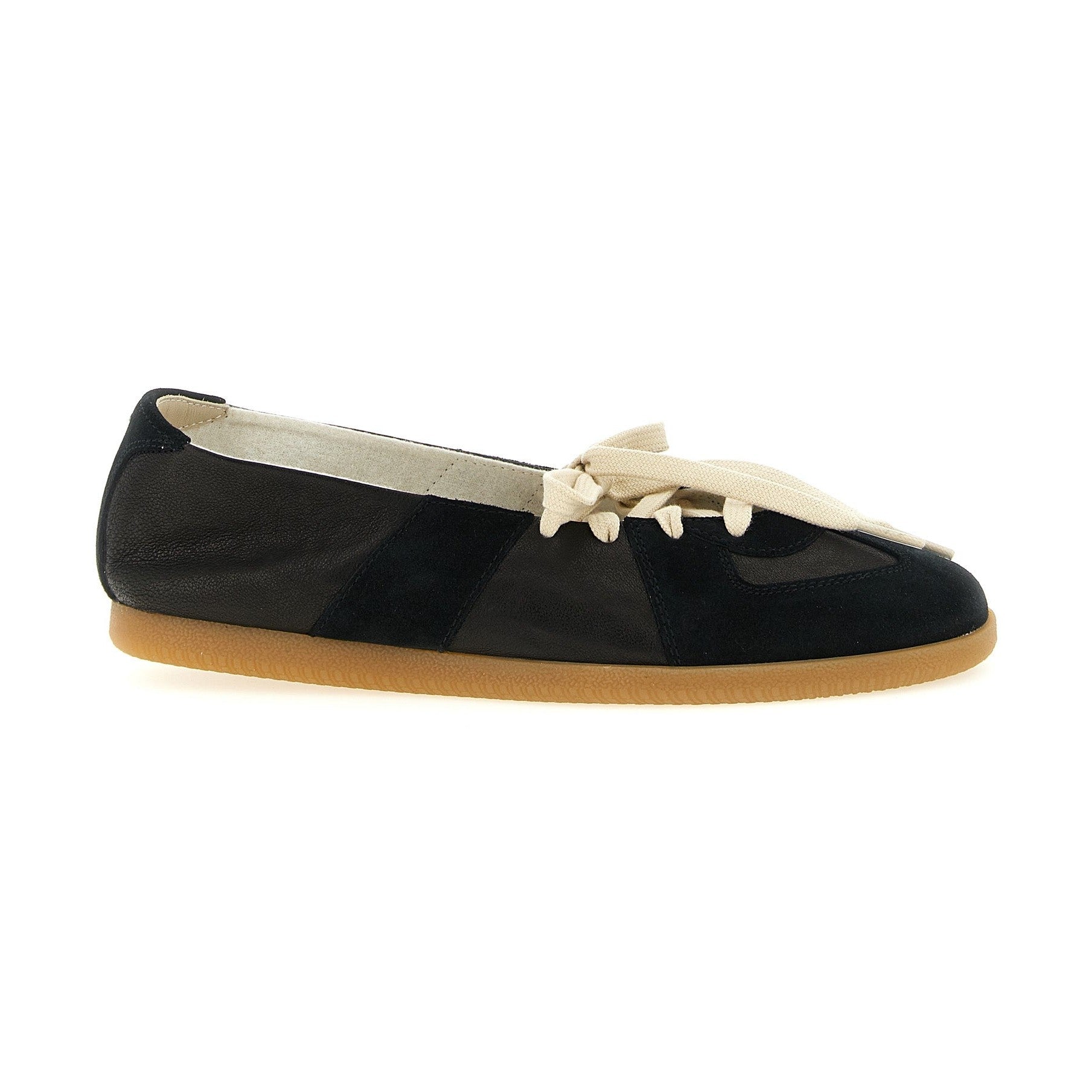 Maison Margiela Black Lamb Leather Ballet Flats