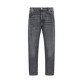 Brunello Cucinelli Gray Cotton Straight-Leg Jeans