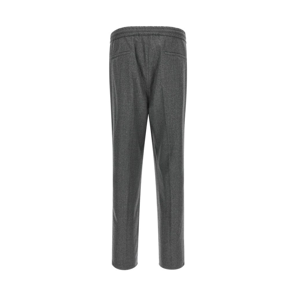 Brunello Cucinelli Gray Virgin Wool Casual Pants
