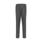 Brunello Cucinelli Gray Virgin Wool Casual Pants