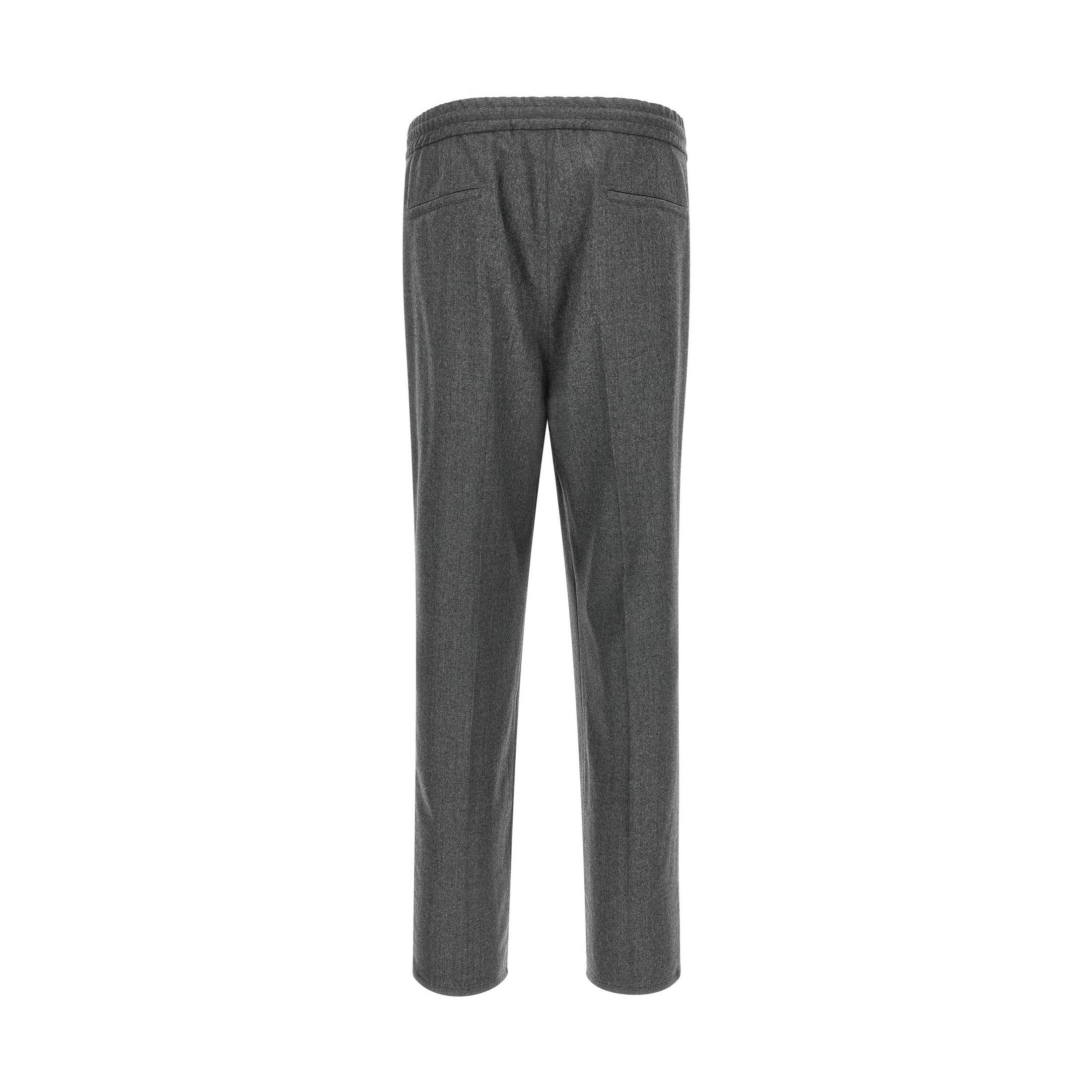 Brunello Cucinelli Gray Virgin Wool Casual Pants