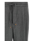 Brunello Cucinelli Gray Virgin Wool Casual Pants