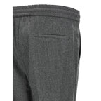 Brunello Cucinelli Gray Virgin Wool Casual Pants