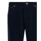 Brunello Cucinelli Blue Cotton Casual Pants