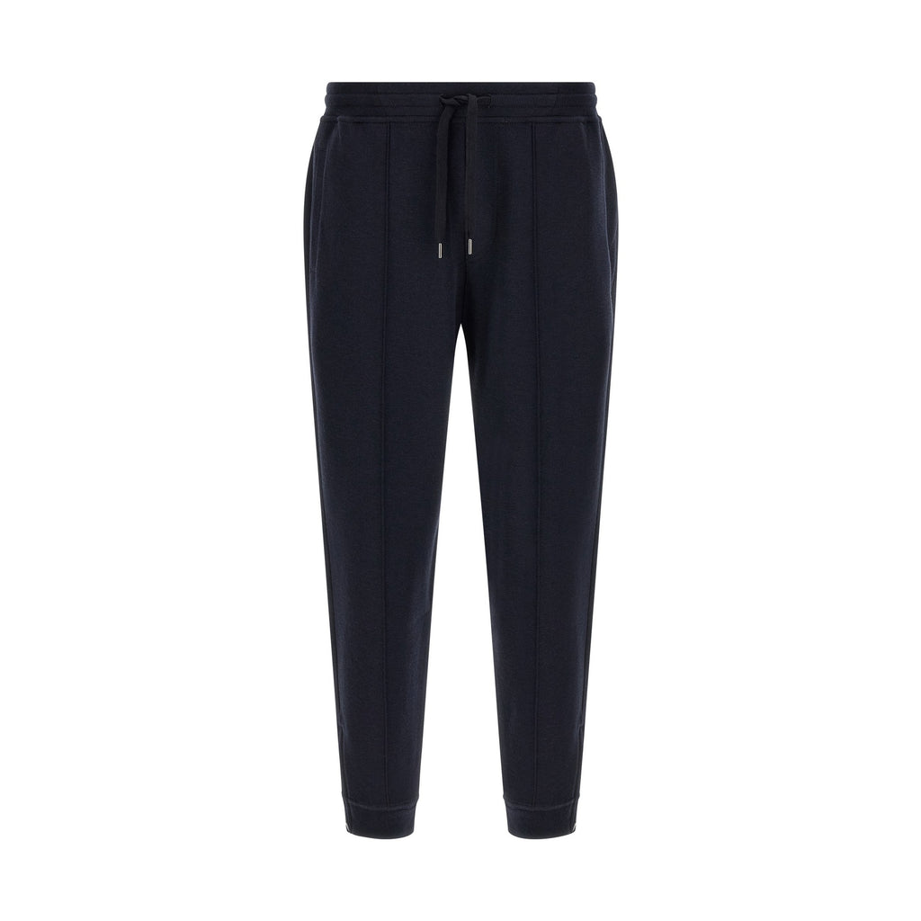 Brunello Cucinelli Blue Cotton Joggers (Workout Pants)